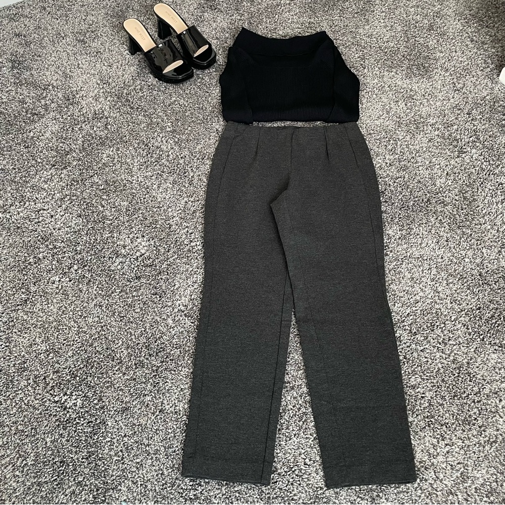J. Jill Ponte Slim Leg Gray Pull on Leggings/Pants XS - Picture 2 of 10